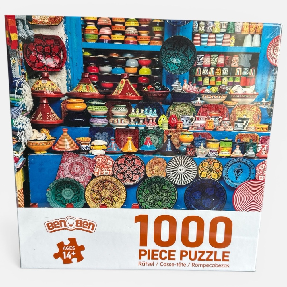 Colorful Moroccan Market 1000-Piece Puzzle - New‎ In Box Unopened
